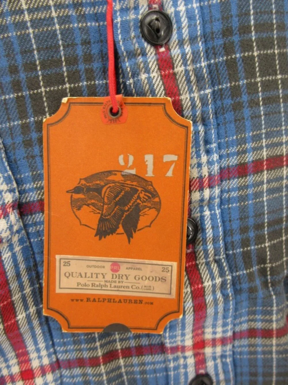 Polo Country Ralph Lauren Shirt 2XB Big Flannel Plaid Heritage Outdoor*